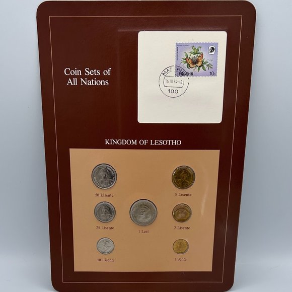 Franklin Mint Other - Franklin Mint Coin Sets of All Nations Collectible Kingdom of Lesotho VTG